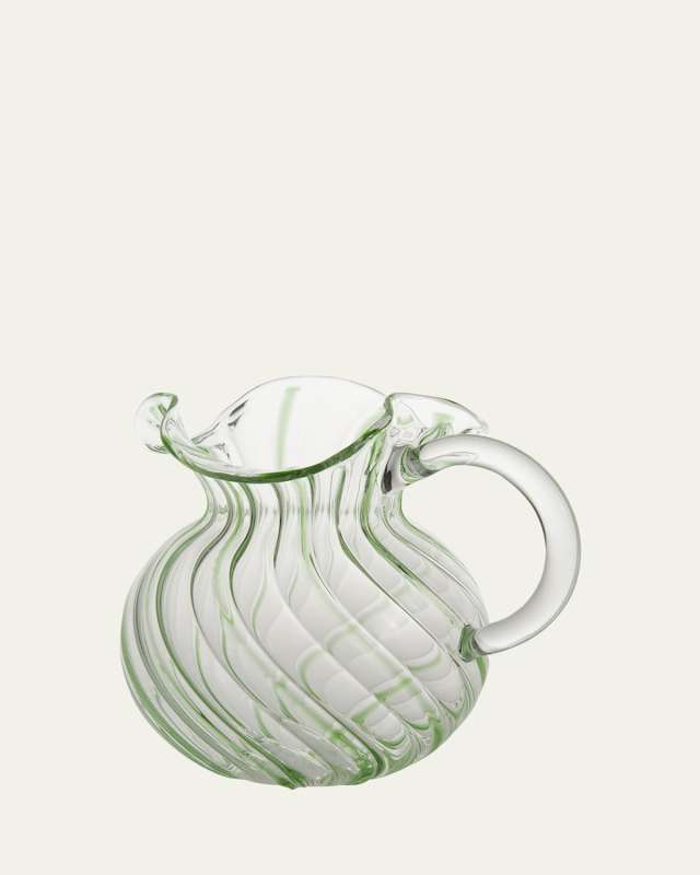 Green Striped Pitcher